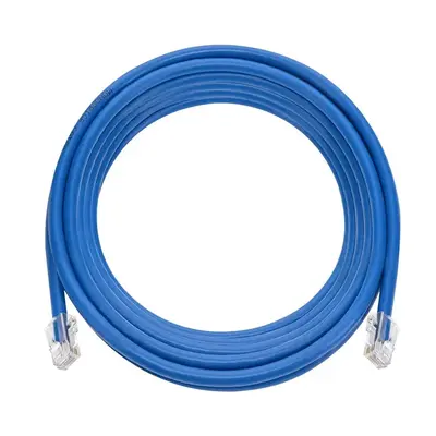 45404 Monoprice 15ft Cat6A RJ45 26AWG Pure Bare Copper Patch Cable Non-booted Ethernet Cable Blue