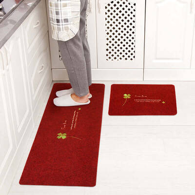 Household Water-absorbent And Oil-proof Anti-slip Mat Bath And Bathroom Foot Mat | Color: 9style | style: 2pcs set
