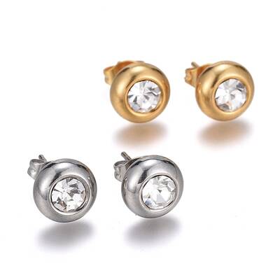 304 Stainless Steel Stud Earrings