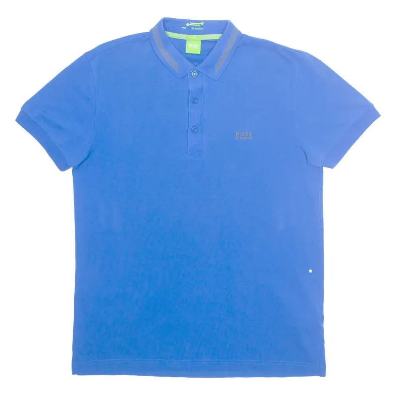 HUGO BOSS Paule Slim Fit Mens Polo Shirt Blue M