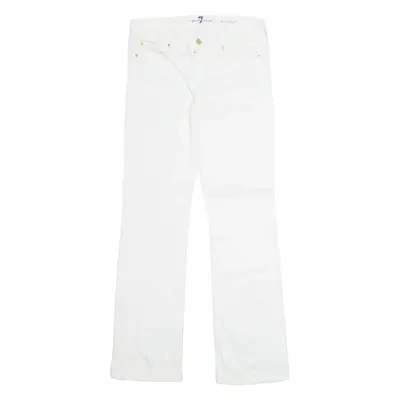 7 FOR ALL MANKIND Womens Trousers White Regular Bootcut W28 L31