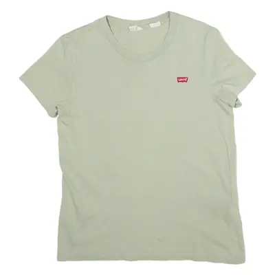 LEVI'S Womens T-Shirt Green XS