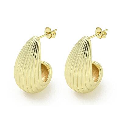 Brass Stud Earrings