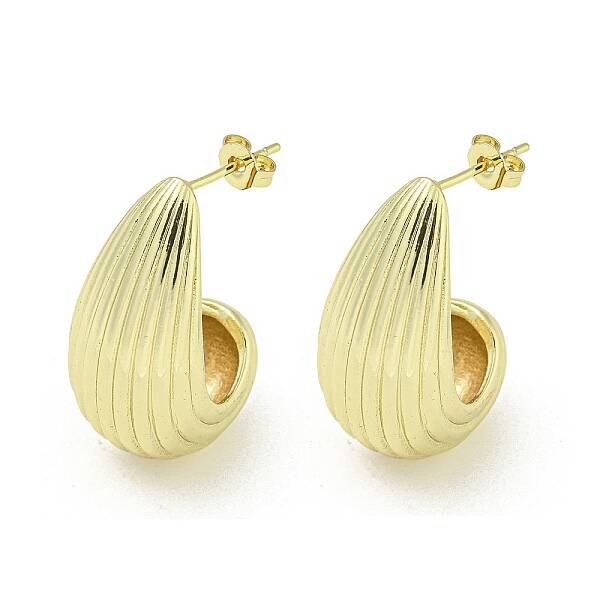 Brass Stud Earrings