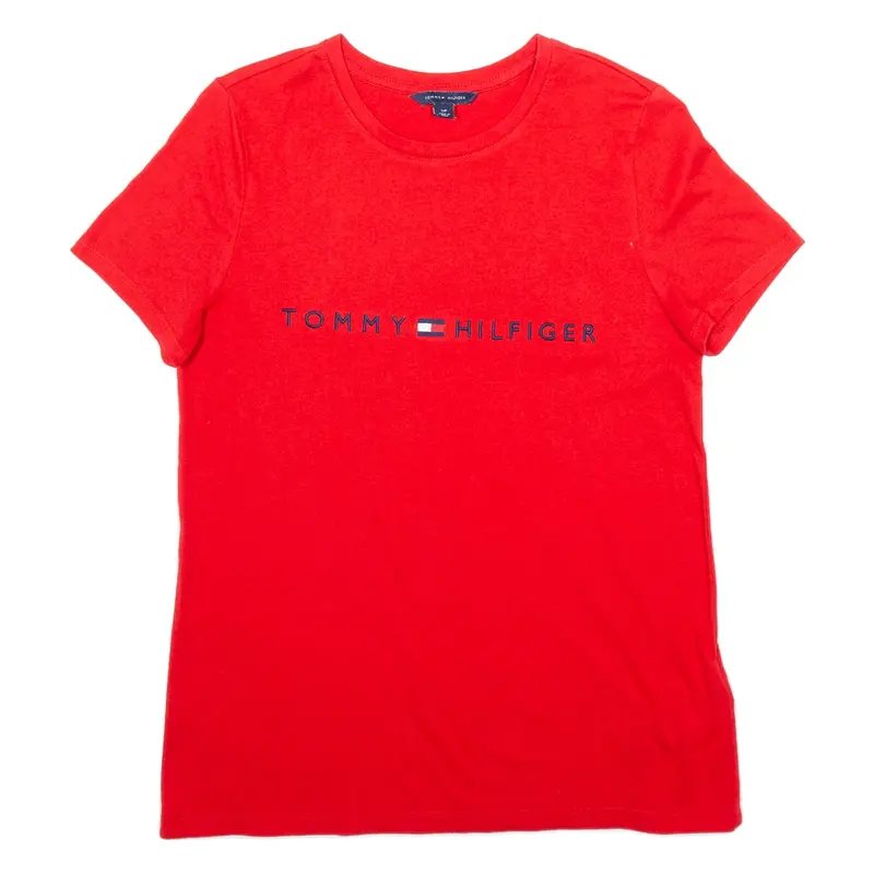 TOMMY HILFIGER Mens T-Shirt Red S