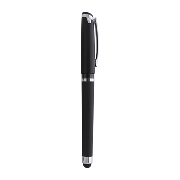 250 Custom Cap Off Stylus Gel Pen - Metallic & Rubber Grip