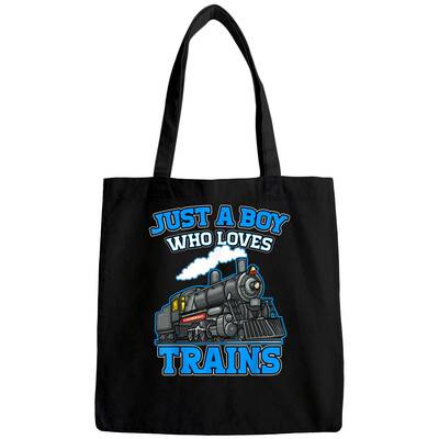 Just A Boy Who Loves Trains This Boy Loves Trains Train Kids Bags
