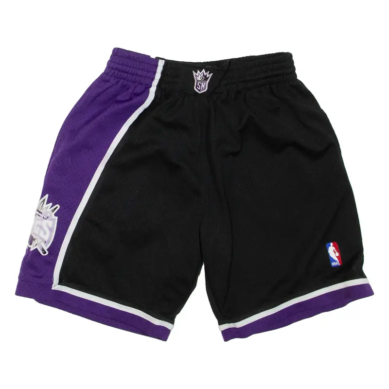NBA Sacramento Kings Mens Sports Shorts Black XS W26