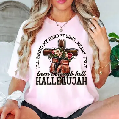 Hard Fought HallelujahShirt, I’ll bring my hard-fought heartfelt, Casual Style, Vintage Fashion, Classic Styles for Everyon...