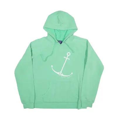 CHAMPION Great Lakes Hoodie Green Pullover Womens L
