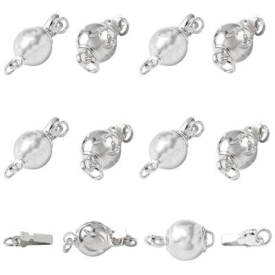 12 Sets 2 Styles Brass Box Clasps