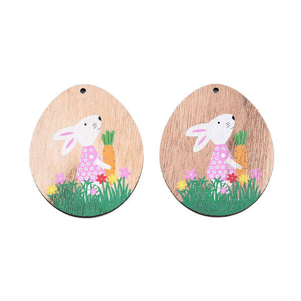 Single-Sided Printed Wood Big Pendants