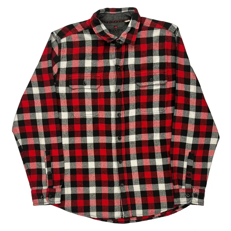 Woolrich Checked Shirt - Large Red Cotton
