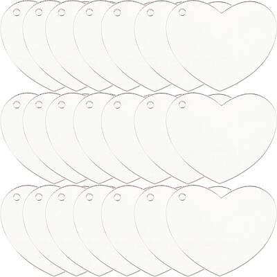 30PCS Transparent Acrylic Disc Big Pendants