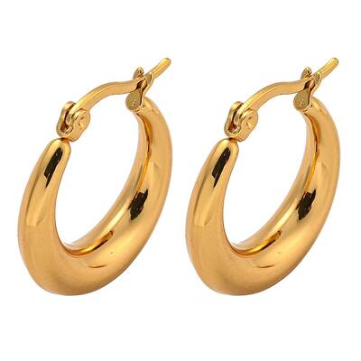 PVD Vacuum Plating 202 Stainless Steel Hoop Earring