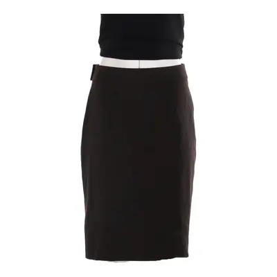 New York Industrie Wrap Skirt - 29W UK 10 Brown Wool