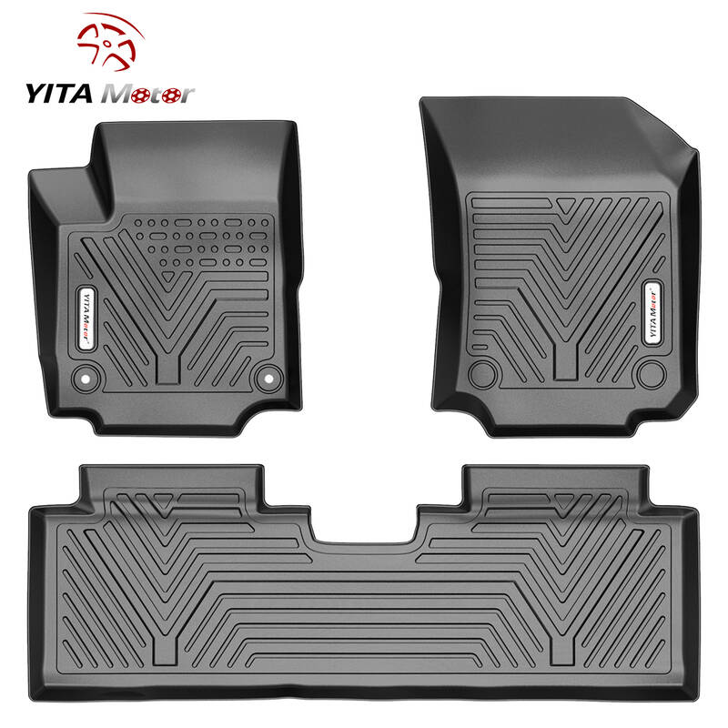 YITAMOTOR® All Weather Floor Mats For 2018-2024 Chevrolet Equinox Black 3pcs Set Floor Liners