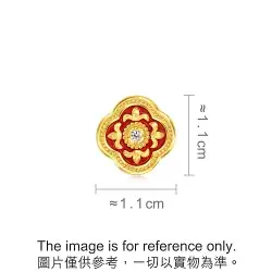 'The Art of Romance' 999 Gold Diamond Charm