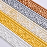 Self-adhesive Wall Sticker, 1 Roll Skirting Wall Waist Line Border Sticker, Interior TV Background Wall Door Frame Decorative...