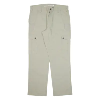 CARHARTT IRR Carpenter Double-knee Cargo Workwear Mens Trousers Green Straight W33 L30