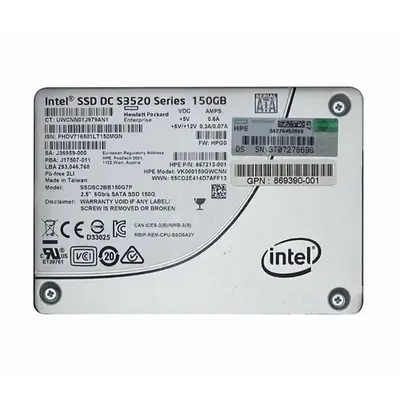 VK000150GWCNN HP 150GB SATA 6Gb/s Hot-Pluggable Read Intensive 2.5-Inch Enterprise Solid State Drive for ProLiant Server and ...