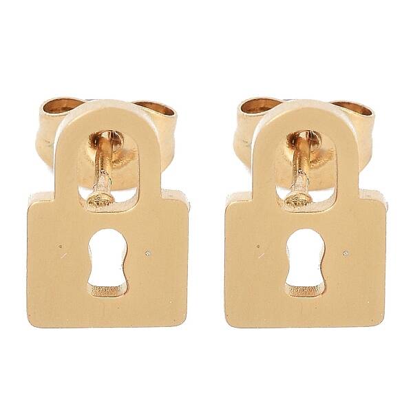 PVD Vacuum Plating 304 Stainless Steel Stud Earrings for Women