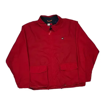 Tommy Hilfiger Jacket - Large Red Polyester