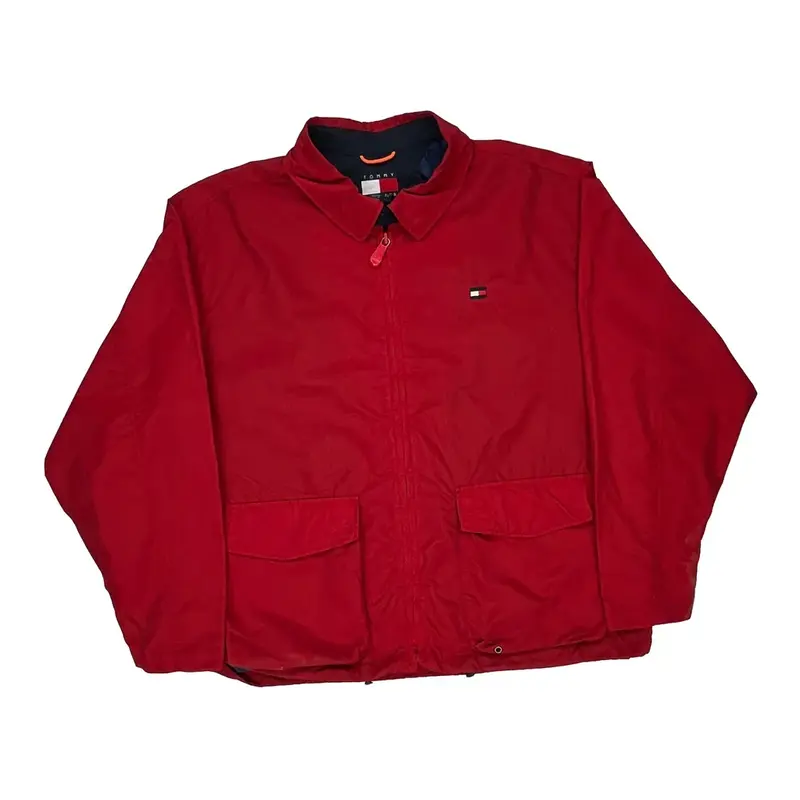 Tommy Hilfiger Jacket - Large Red Polyester