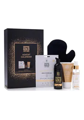 Dripping gold 5 Day Advent Calendar with Tan