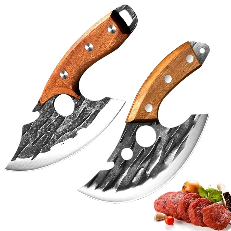 Premium Stainless Steel Outdoor Kitchen Knife - High-Performance Bone Remover, Meat Cleaver, and Versatile Cooking Tool - Dur...