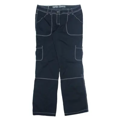 ESPIRIT SPORTS Cargo Trousers Blue Regular Straight Womens W33 L34