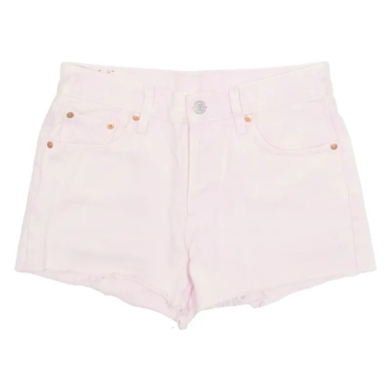 LEVI'S 501 Cut Off Womens Denim Shorts Pink S W28