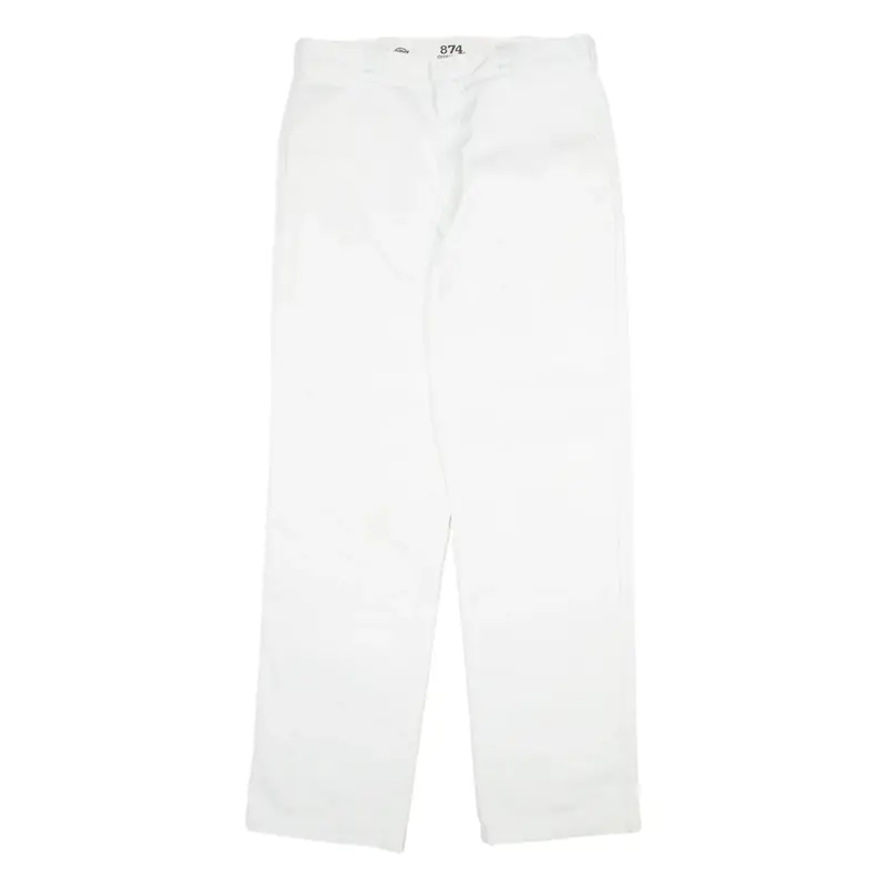 DICKIES 874 Workwear Mens Trousers White Regular Straight W34 L34