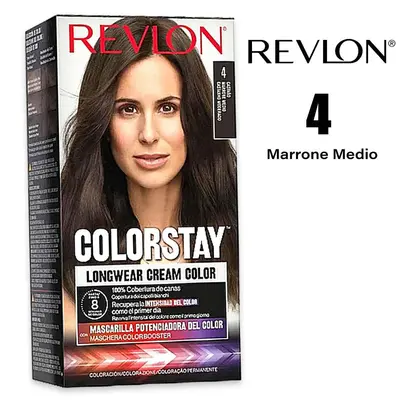Revlon Colorstay Tinta permanente per capelli 4 Castano scuro 165 ml