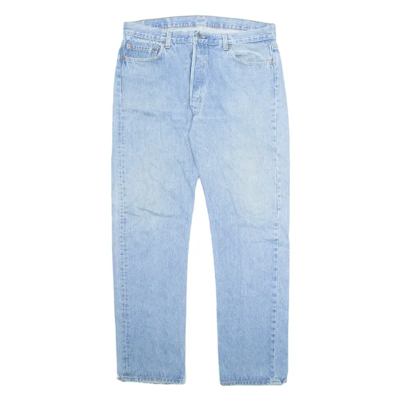 LEVI'S Mens Jeans Blue Regular Straight Stone Wash W38 L34
