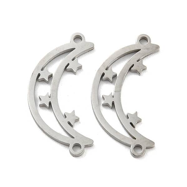Tarnish Resistant 304 Stainless Steel Connector Charms