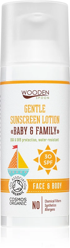 WoodenSpoon Baby & Family protective tanning milk SPF 30 50 ml