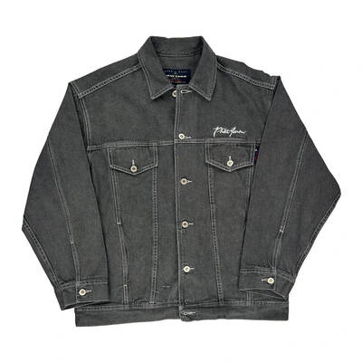 Phat Farm Denim Jacket - Large Dark Wash Cotton