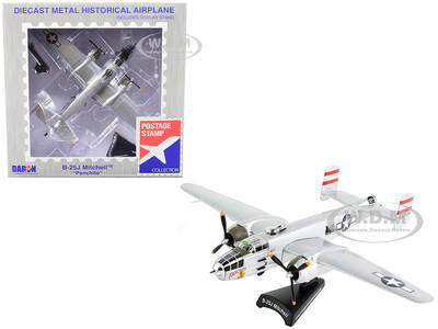 North American B-25J Mitchell Bomber Aircraft Panchito United States Air Force 1/100 Diecast Model Airplane by Postage Stam...
