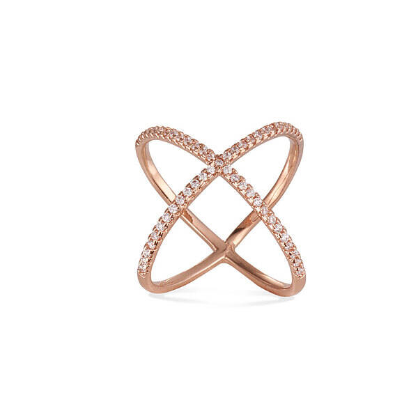Vogue Design Rose Gold Plated Brass Finger Ring