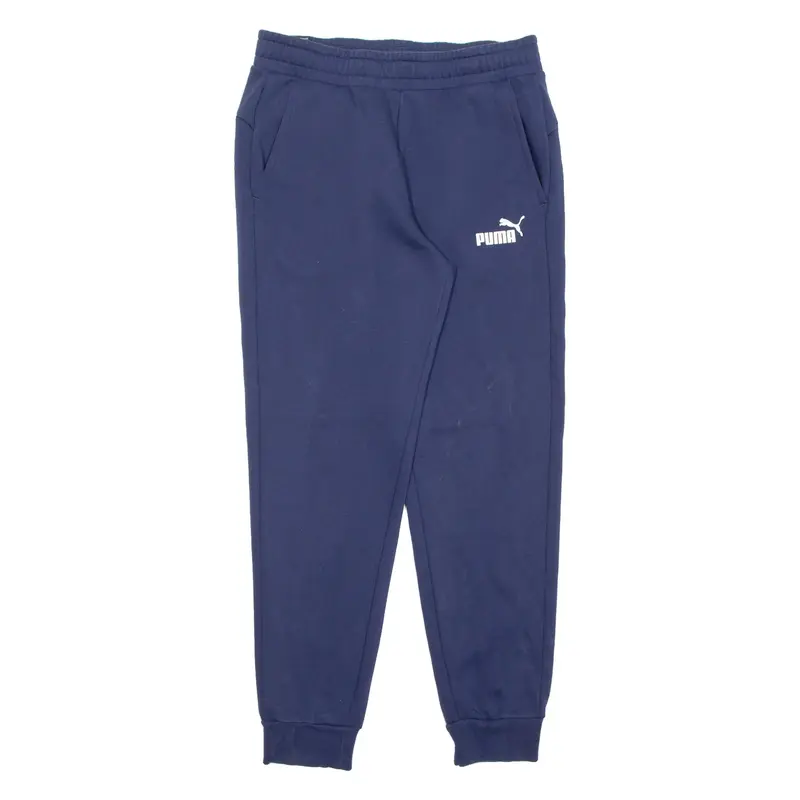 PUMA Mens Joggers Blue Tapered L W31 L29