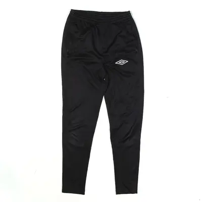 UMBRO Track Pants Black Skinny Mens XS W24 L27