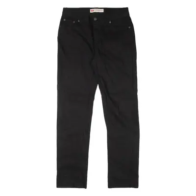 LEVI'S 502 Jeans Boys Black Regular Tapered W29 L31