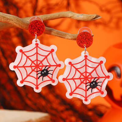 Halloween Creative Funny Acrylic Stud Earrings