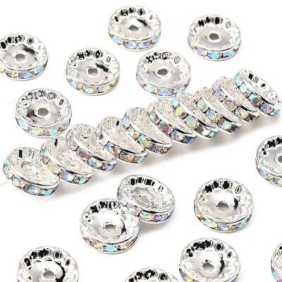 Brass Grade A Rhinestone Beads