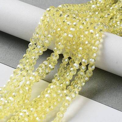 Electroplate Glass Bead Strands