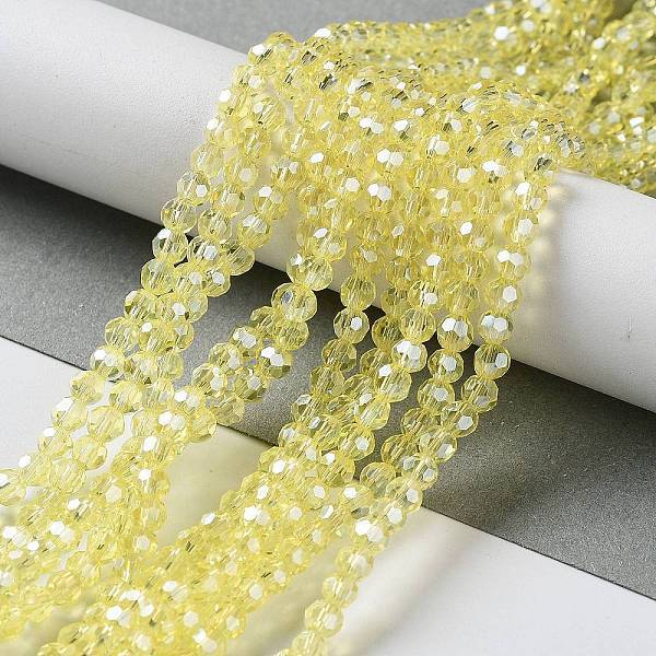 Electroplate Glass Bead Strands