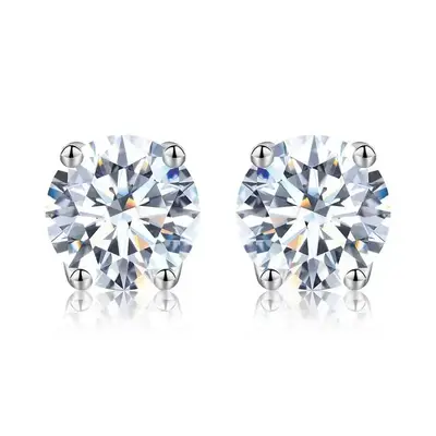 [B18] S925 Four claws earrings fashion jewelry