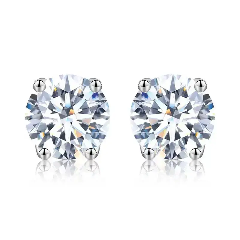 [B18] S925 Four claws earrings fashion jewelry