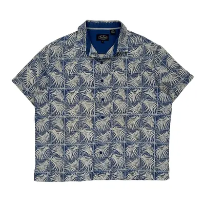 Nat Nast Hawaiian Shirt - XL Blue Silk Blend